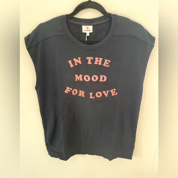 New Sundry sleeveless sweatshirt “In the mood for love” size 3/L - Picture 1 of 9
